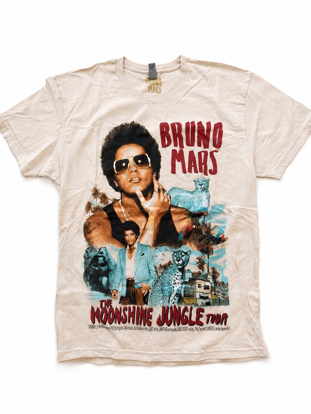 Bruno Mars Cream Graphic Tour Tee